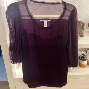 Diane Von Furstenberg Silk / Chiffon Blouse